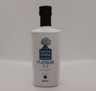 500ML Terra Creta Platinum Low 0.3 Gourmet Ekstra Jomfruolivenolie - Koldpresset [17gr.] - Første presning - Se mere....