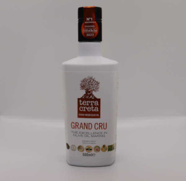 500ML Terra Creta Grand Cru - Gourmet Ekstra Jomfruolivenolie - Koldpresset - Første presning - Se mere ....