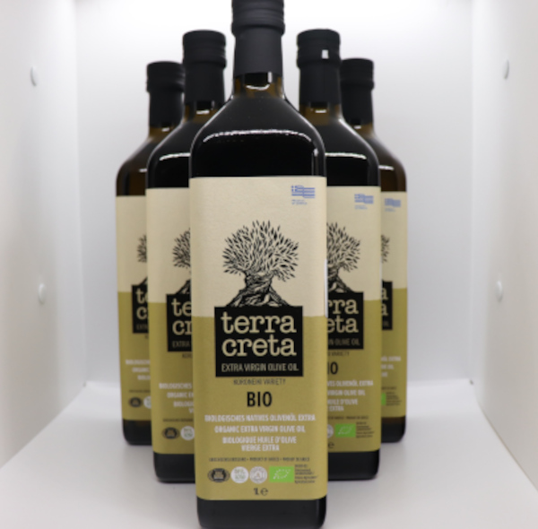 6 X 1L Terra Creta Estate ØKOLOGISK Ekstra Jomfruolivenolie - Koldpresset - Første presning - 135kr/liter -Se mere....